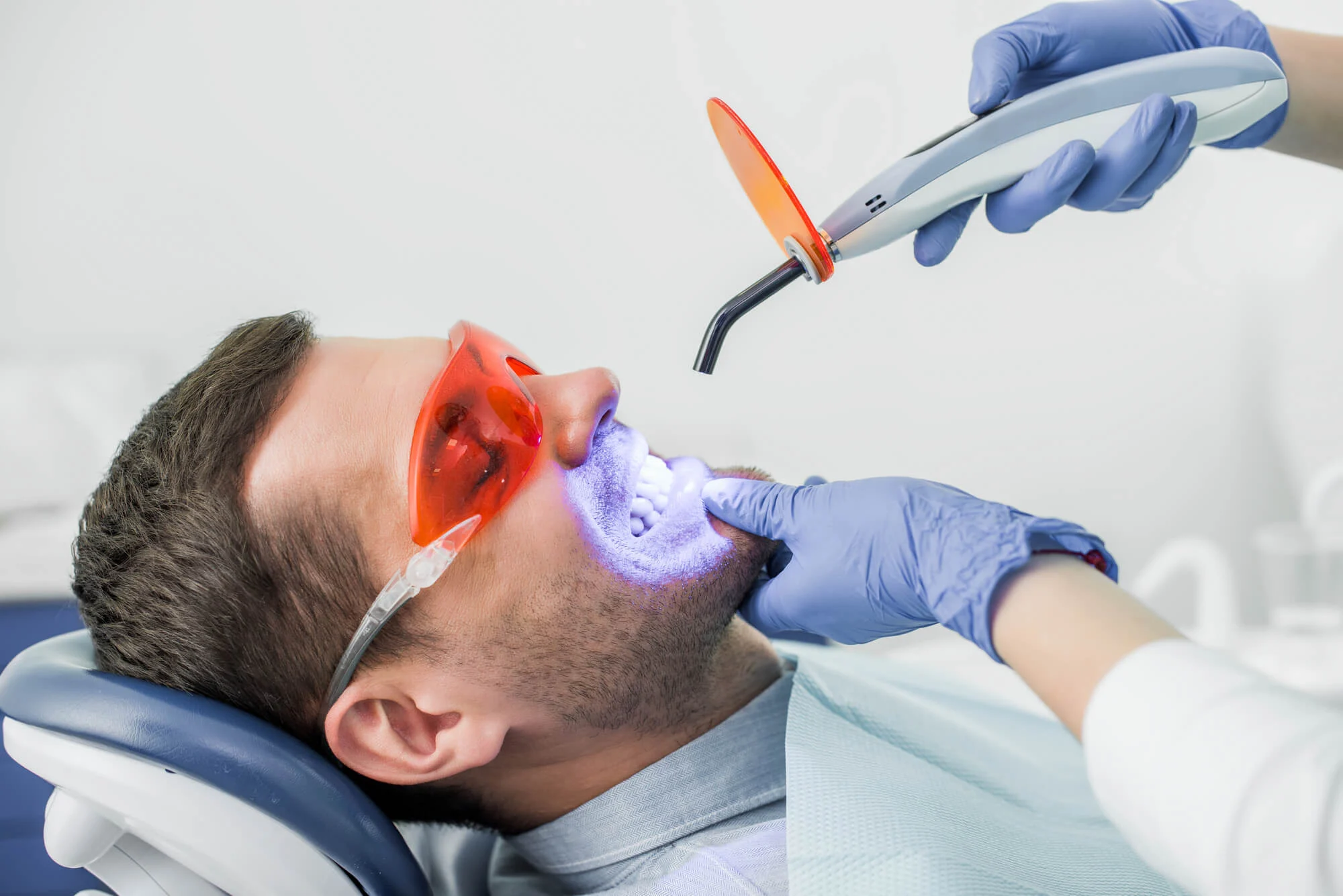 dental patient during teeth whitening in montgomery al.jpg