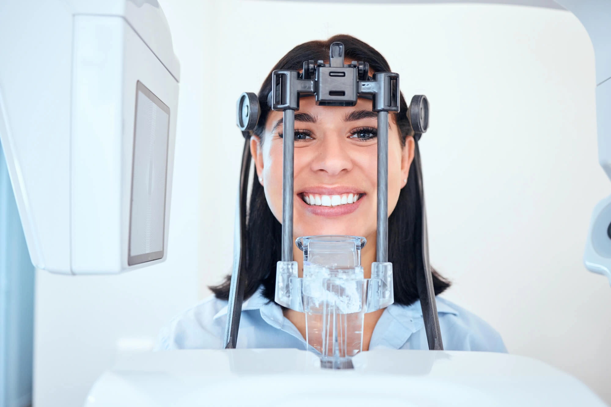 Girl smiling after trying the scanner advanced dental care montgomery al